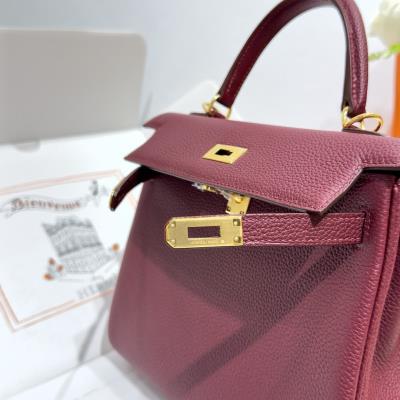 wholesale quality hermes kelly 25 togo retourn bourgogne ghw